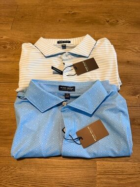 ❗️BUNDLE SALE❗️Peter Millar Men’s Light Blue Performance Polo - Short Sleeve